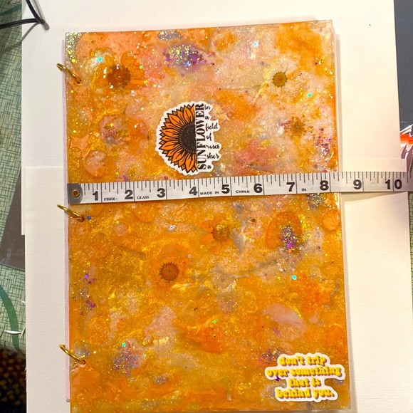 Handmade, by Pippy! Full Size 3 Ring Notebook / Journal REFILLABLE!A4, regular❤️ - Picture 5 of 13